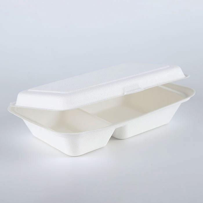 Container Eco-friendly Sugarcane Pulp Takeaway Food Packaging Box Alternative to Plastic Factory Supply Restaurant Paperboard
