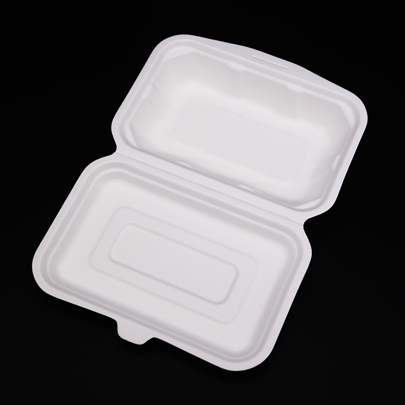 500-650-800-1000ml Biodegradable Disposable Sugarcane Bagasse Lunch Box with lid