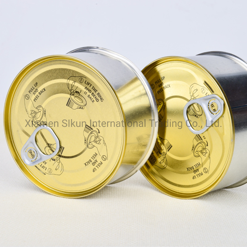 Best Seller Food Grade Metal Round Tin Can 950# with Easy Open Lid for Food Packaging