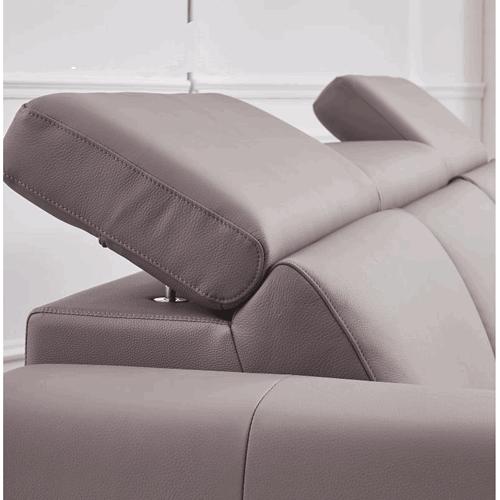 New Leather Art Functional Sofa Metal Frame Modern Minimalist Usb Leather Electric Sofa In-Line Combination