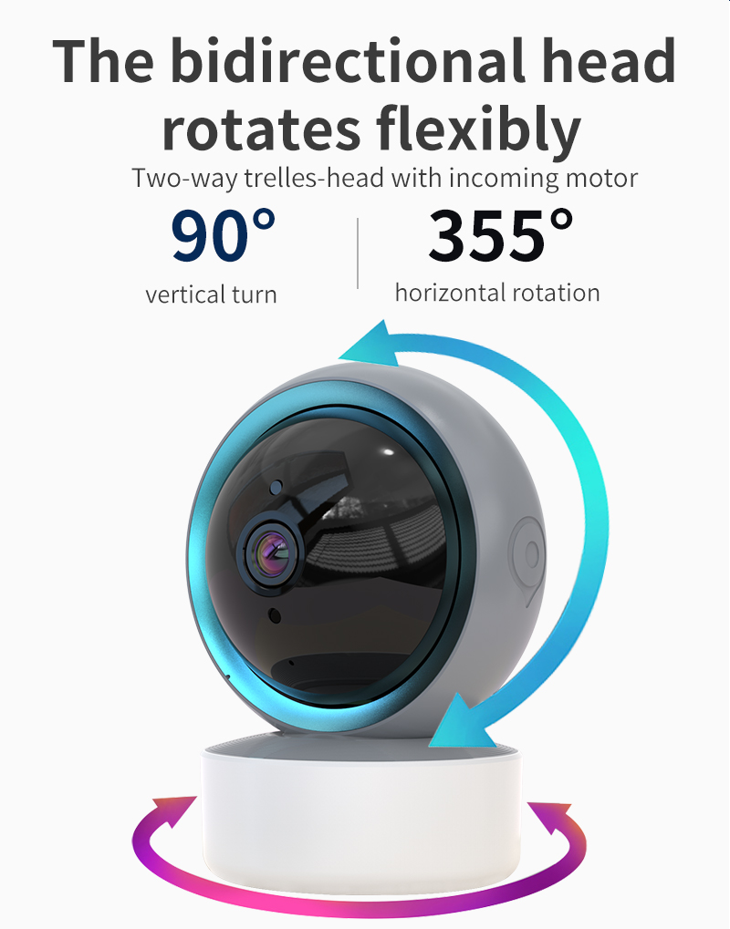 Glomarket Hot Selling Tuya Mini Wifi Camera Smart Home Full Hd 2/3/5mp Indoor Security Wireless Small Cctv Camera