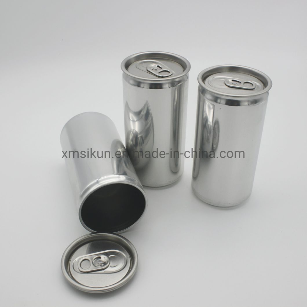 High Quality Empty 250ml Sleek Aluminum Can for Beverage Packing