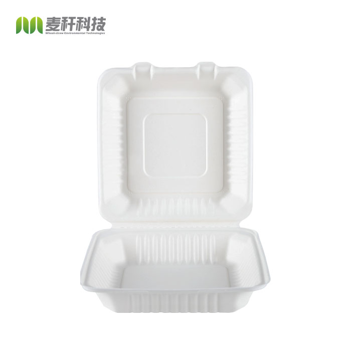 Best selling eco-friendly Water and oil proof Bagasse clamshell paper tableware