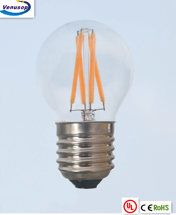 vintage led golf light with E27 4W 2W 230v 2200K 2700k CE CLEAR GLASS