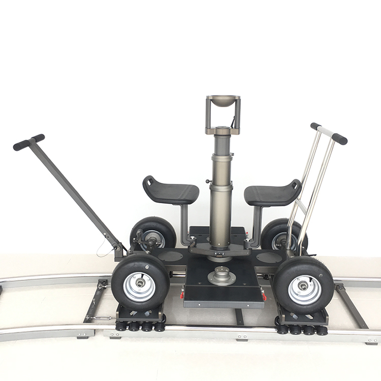 NSH 16 wheels With seat video shooting moving car camera tripod dolly track dolly Rail car