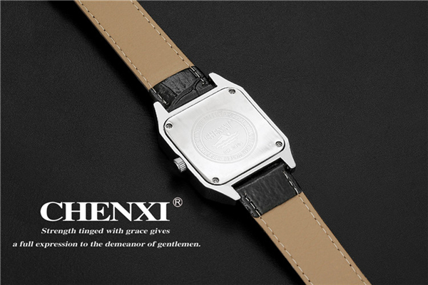L052ST10 Square Dial Tank Shape Wristwatches Unisex Men's Roman Number Watches Ladies Leather Watches for Lady