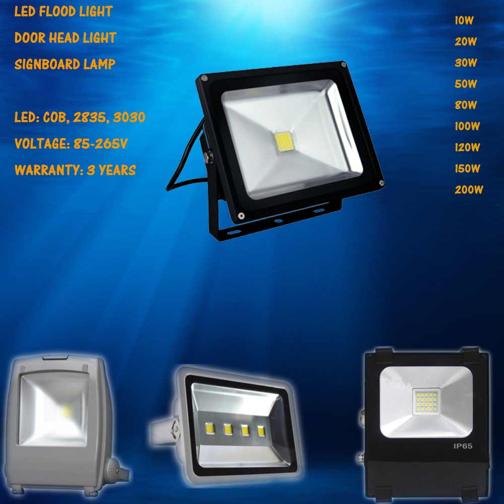 50w led flood light & 10-200w led lighting with CE and Rohs certification