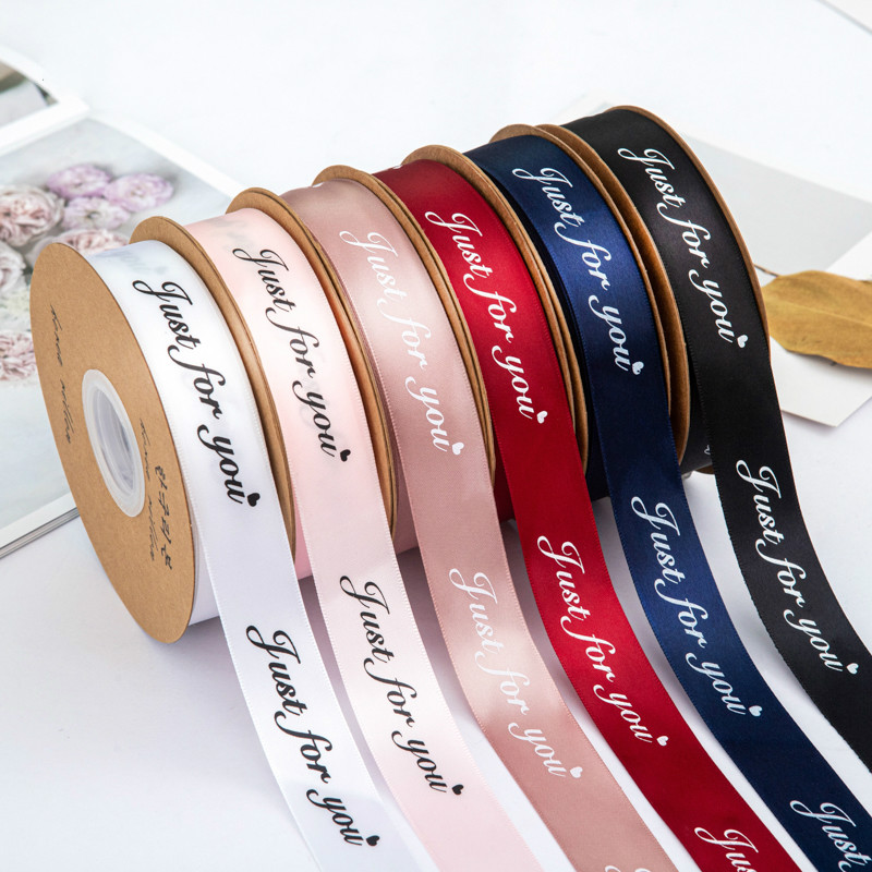 Good Quality Silk Letter Custom Printed Ribbons Clothes Garment Decorating Cheap Price