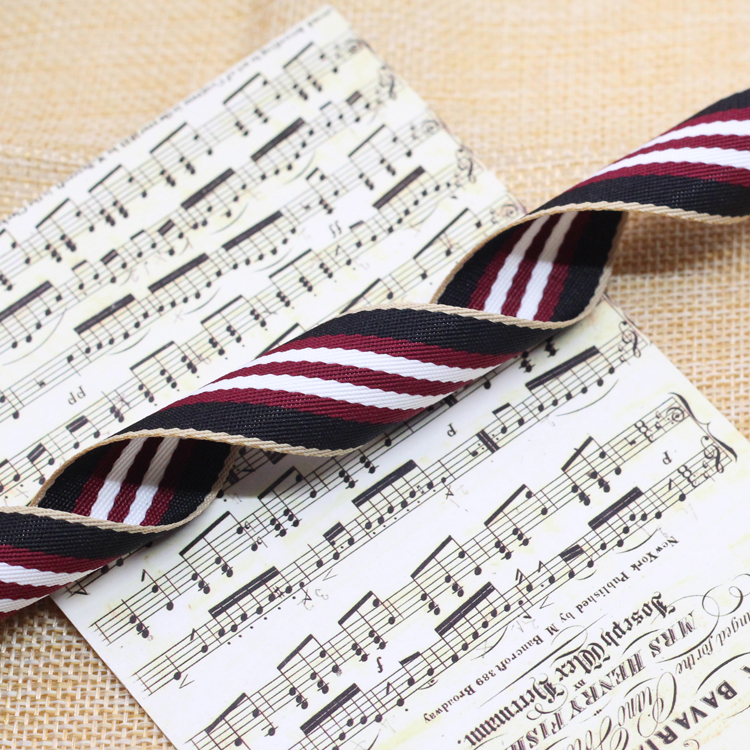High Quality Sewing Grosgrain Ribbon Printed Stripe Printed Bow