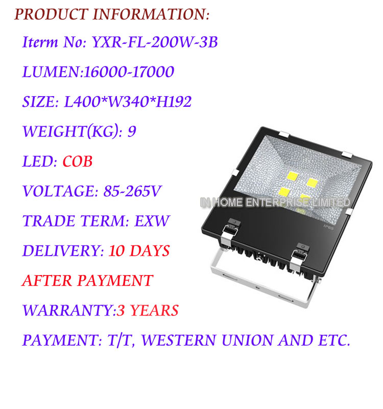 50w led flood light & 10-200w led lighting with CE and Rohs certification