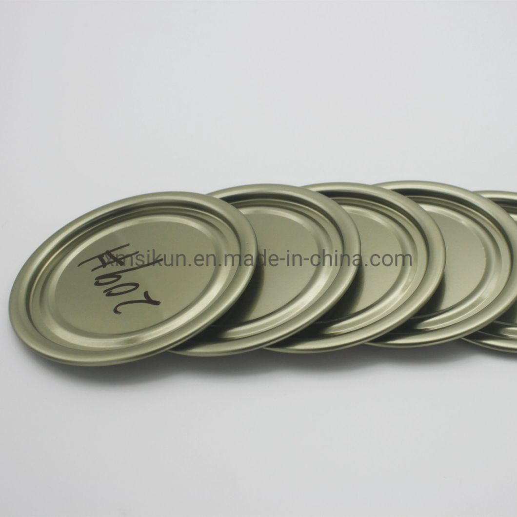 Food Grade 209# Tinplate End Easy Open Lid for Tin Can