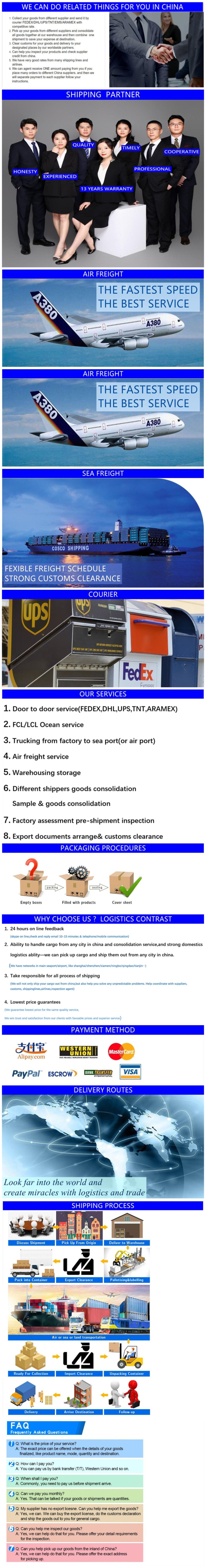 Freight Sea-Fba Shipping Form China to USA USA UK Australia Europe Canada Freight Forwarder Shipping Rates From China to USA