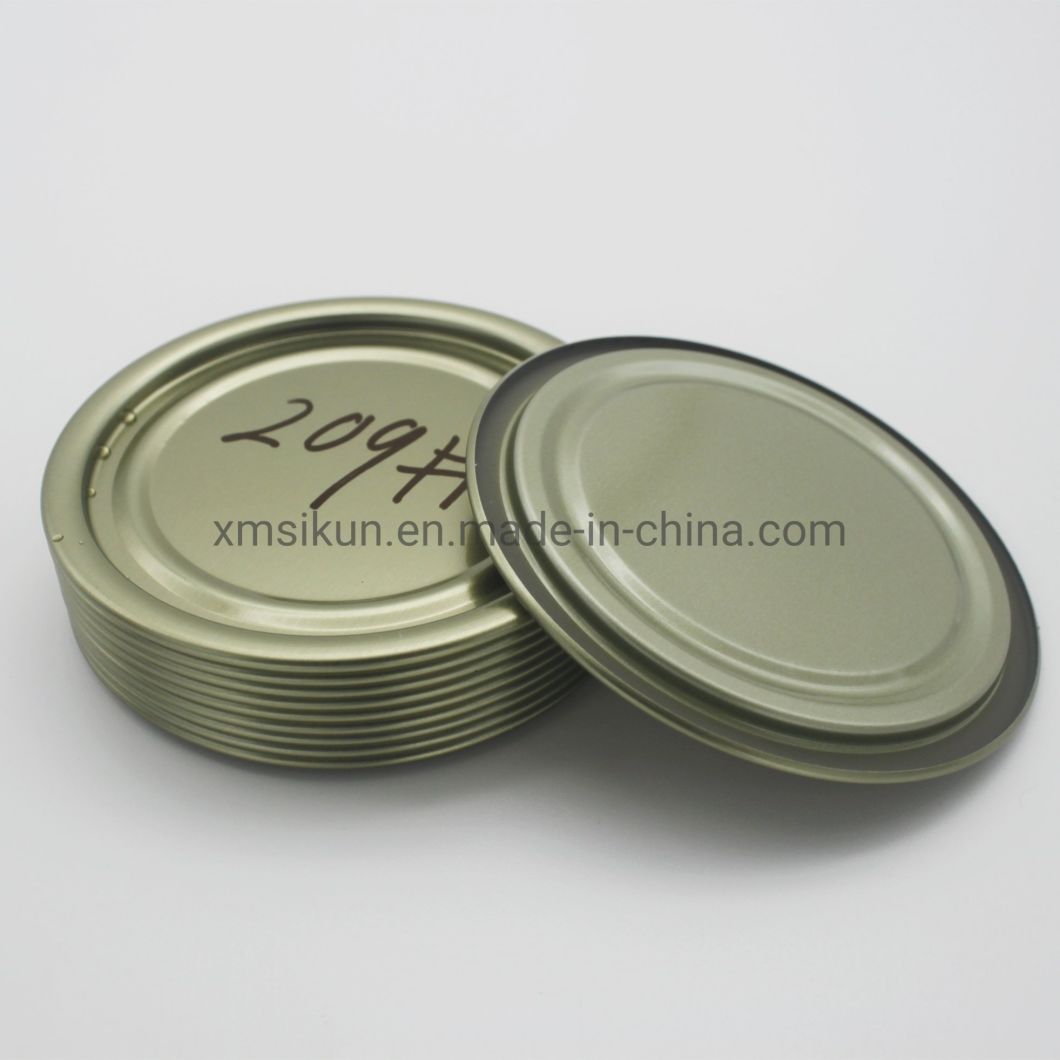 209# Tinplate End Easy Open Lid for Tin Can Food Grade