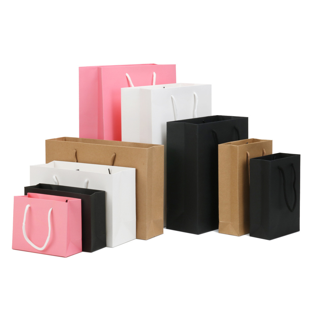 Paper Bag Tote Bag Printing Custom Logo Hand Carry Packaging Gift Bag Gift Bag Clothing Store Promotional Paper Bag
