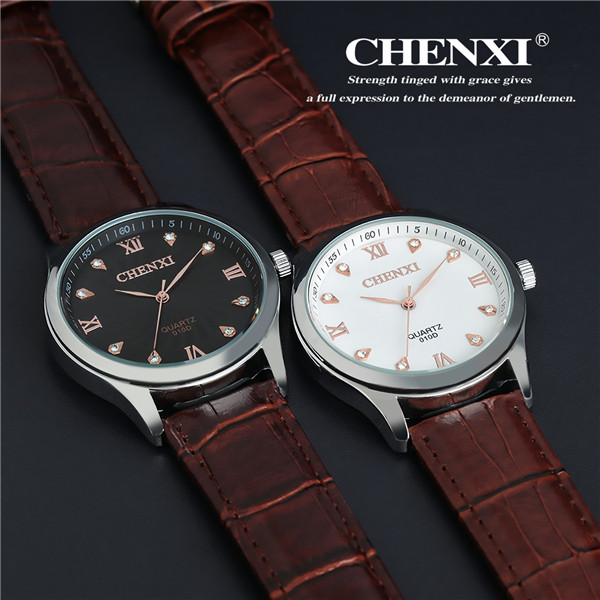L013AG Gold Watches Quartz Stainless Steel Case Pointer Analog Watch Black Wine Top Quality Genuine Leather Watches Man