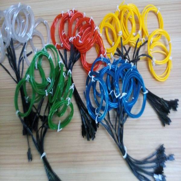 new generation cuttable glow el wire with 10 colors