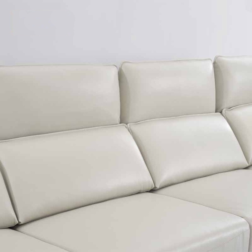 New Designer Italian Corner L-Shaped Sofa Electric Function Rear Lying Headrest Adjustable Sofa Combination