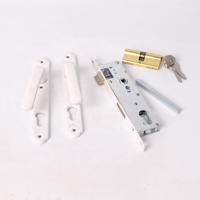 China factory wholesale price aluminum plastic door lock plastic steel door lock handle lock
