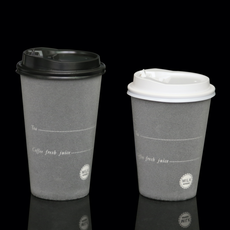 High-grade anti ironing thickening adding foam coffee paper cup with lids