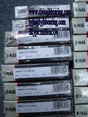 FAG original HS7011-C-T-P4S-UL FAG machine tool main spindle bearing,55x90x18mm,In stock,15 degree contact angle