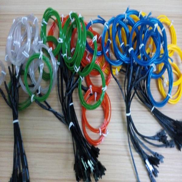new generation cuttable glow el wire with 10 colors