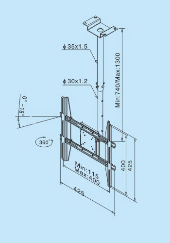 lcd TV celling mount Fits for 14 to 55 inch LED, LCD, Plasma TVs Shanghai Zhuhai Guangzhou