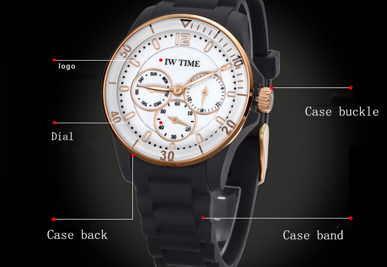 Iwtime watch male table brief sports watch male waterproof quartz watch high quality watched