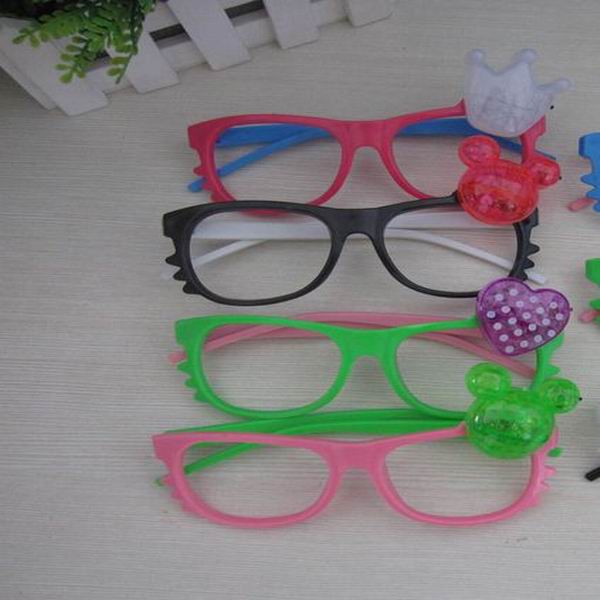 multi color cute plastic flashing light up led glasses/ led glasses / led party glasses