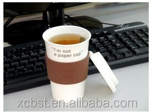 paper coffee cup sleeve 7oz hot drink paper cups with handle big tea cup