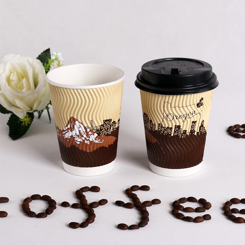 22oz insulated disposable cups from Disposable Paper Coffee Cup China Factory