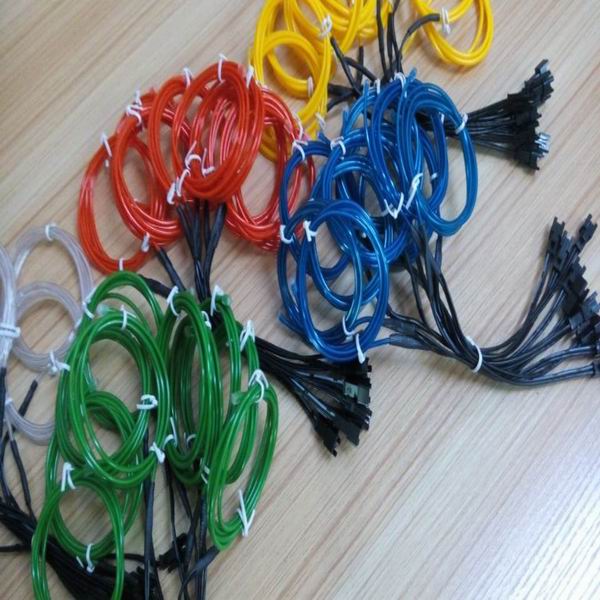 new generation cuttable glow el wire with 10 colors