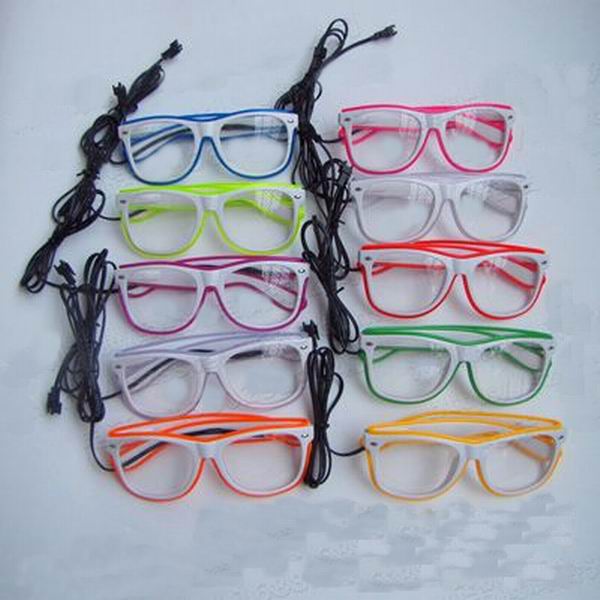 party decoration light up el glasses/ led glasses/ imitation glasses