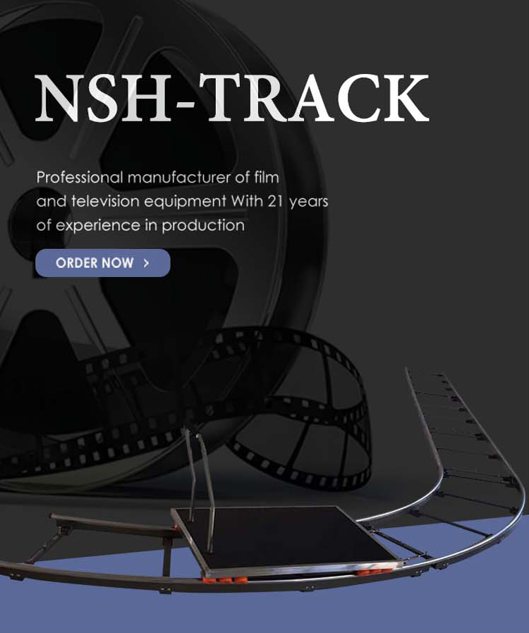 NSH Stainless Steel Curved Camera Dolly Track