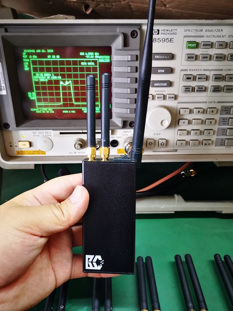 Portable dual-antenna gps satellite jammer Beidou gps jammer