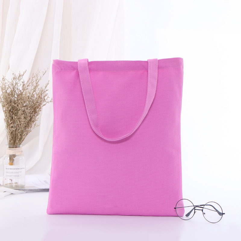 Eco Cotton Tote Canvas Bag Blank Zipper Oxford White Shopping Bag Drawstring Drawstring Pocket