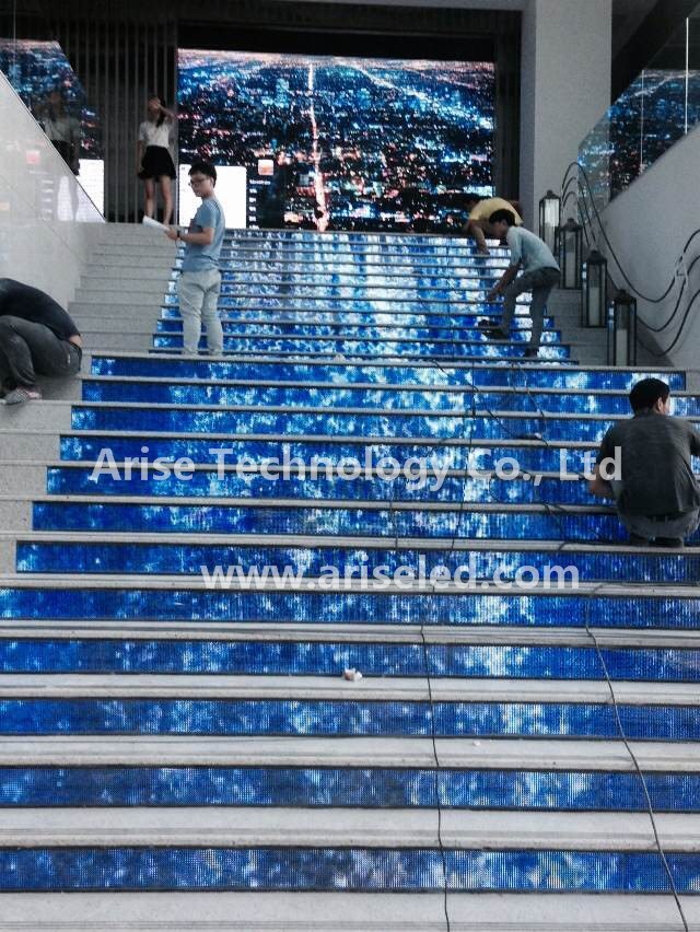 Stair LED displays /Floor LED displays LED VIDEO FLOOR & STAIRS P6/P6.67/P7.62/P10/P16/P18/P20/P31