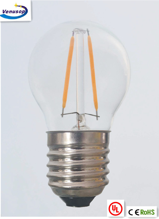 vintage led golf light with E27 4W 2W 230v 2200K 2700k CE CLEAR GLASS