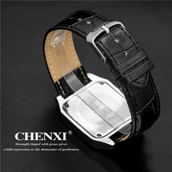 L052ST10 Square Dial Tank Shape Wristwatches Unisex Men's Roman Number Watches Ladies Leather Watches for Lady