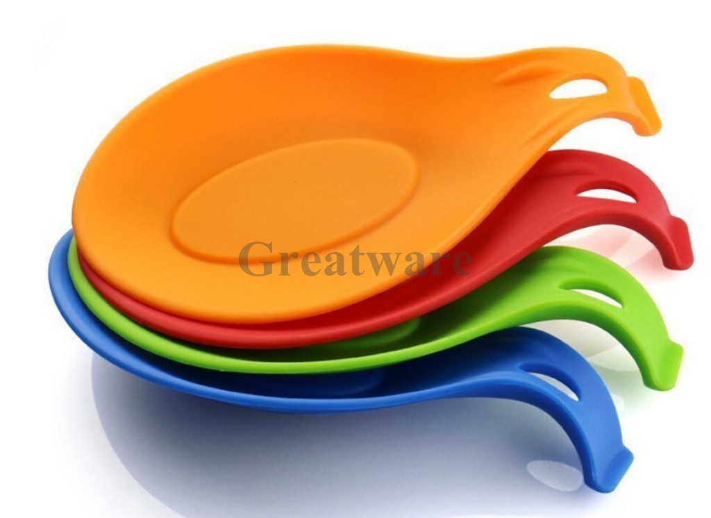 Silicone Spoon Rest Set - 4 Pieces