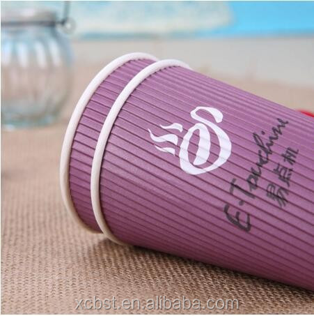 2014 7oz (200ml) disposable costa coffee paper cup ripple paper cups