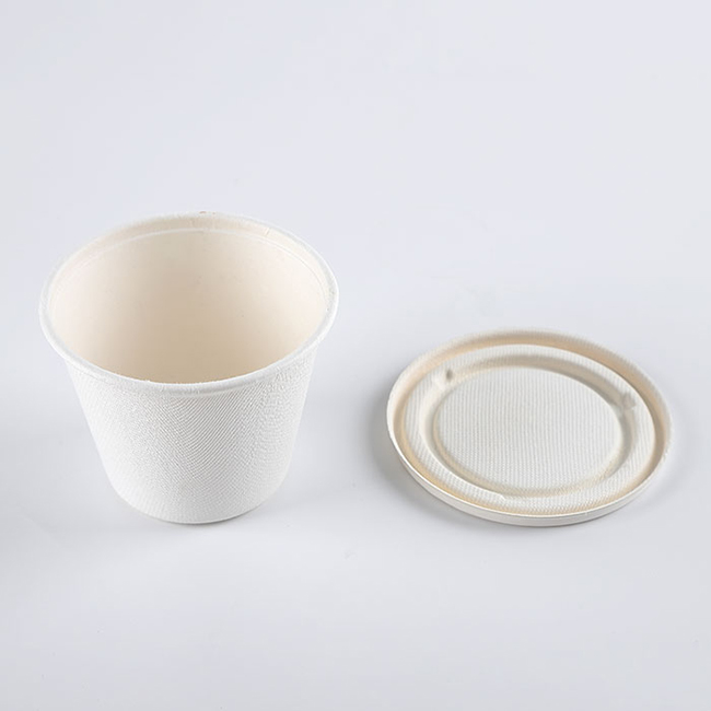 BRC awarded 16oz Plastic free ecofriendly biodegradable disposable food containers soup bowls