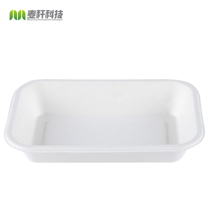 24oz Eco-friendly Disposable Biodegradable Sugarcane Bagasse Tray