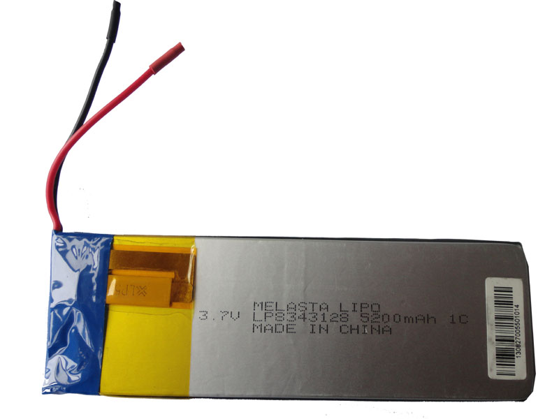 3.7V Lithium Polymer Battery Cell / Lipo Battery Cells 1C 5200mAh
