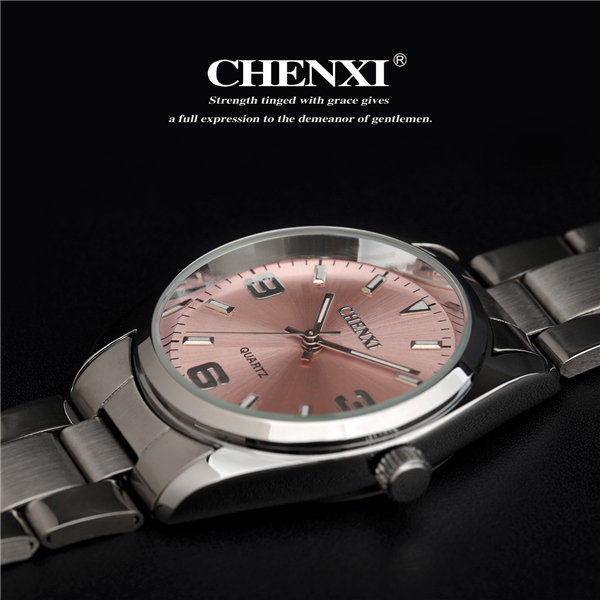 Japan Movemnet Quartz Watches Man Pink Color Stainless Steel Watch Wholesale Price High Quality Watches Lady