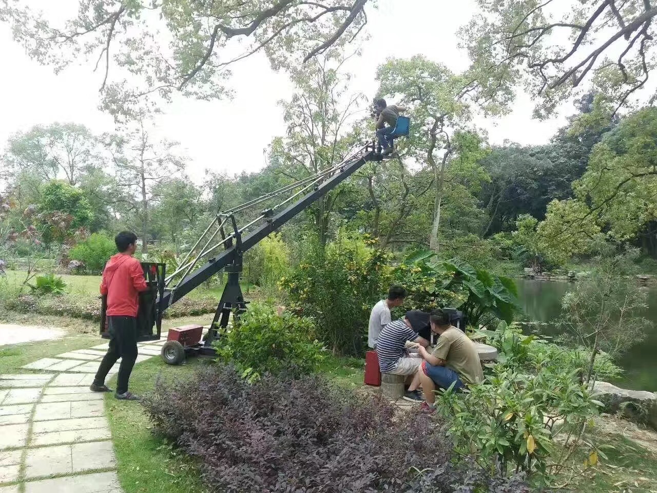 360 Degree Jimmy Camera Jib Crane For Broadcast TV Filming