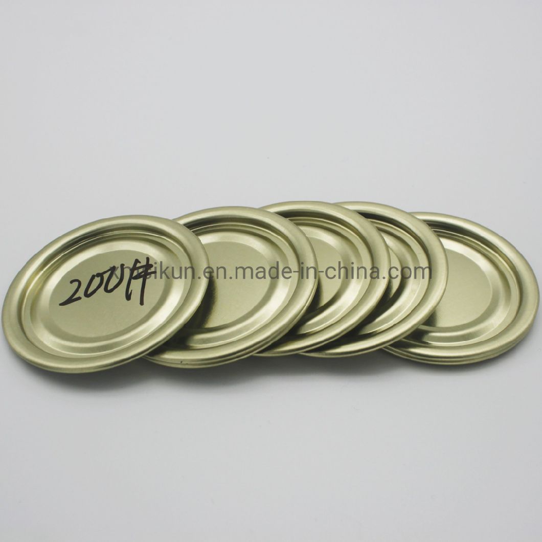 High Quality Food Grade 200# Tinplate End Easy Open Lid for Tin Can