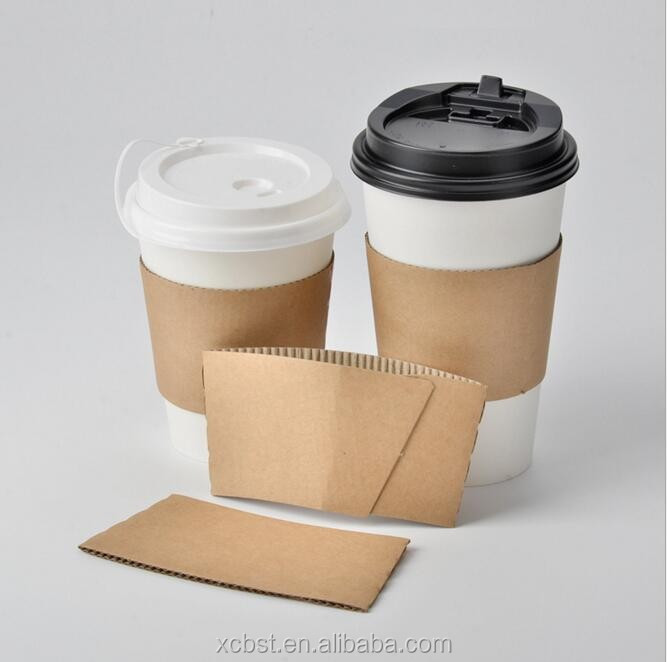 different style 8oz/12oz/16oz/20oz custom logo printed coffee cup sleeve & lids,disposable paper cup sleeves