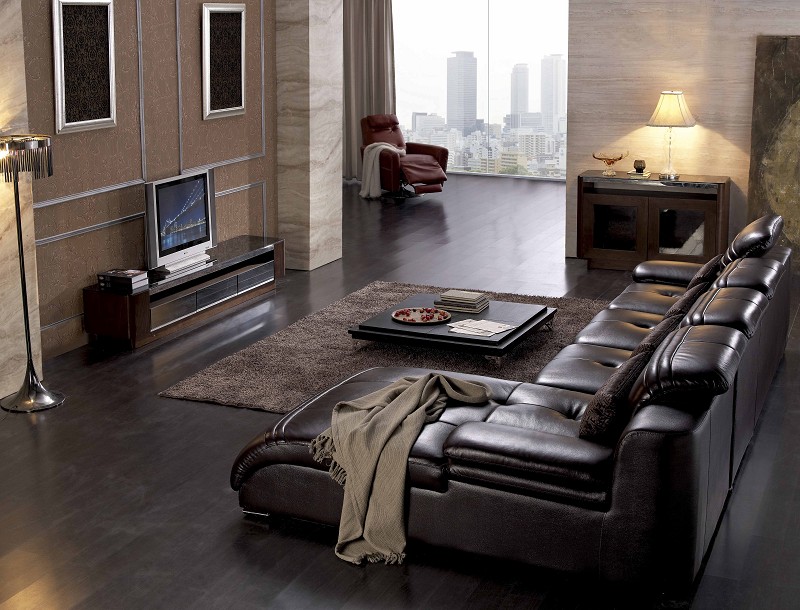 Living room furniture sofas sectional sofa h936 1+3+chaise