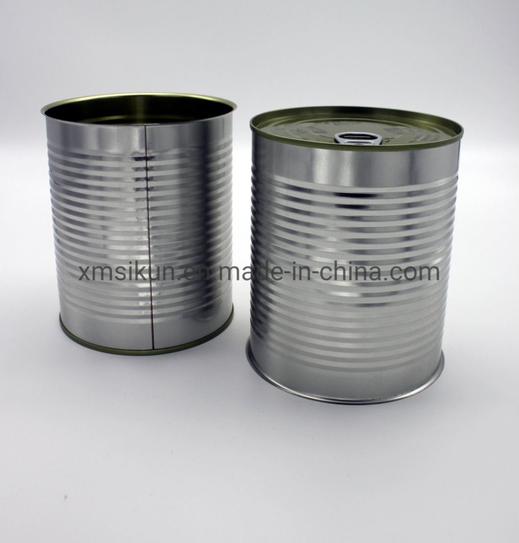 Wholesale Empty Round Metal Painted Tin Can with Lid for Food