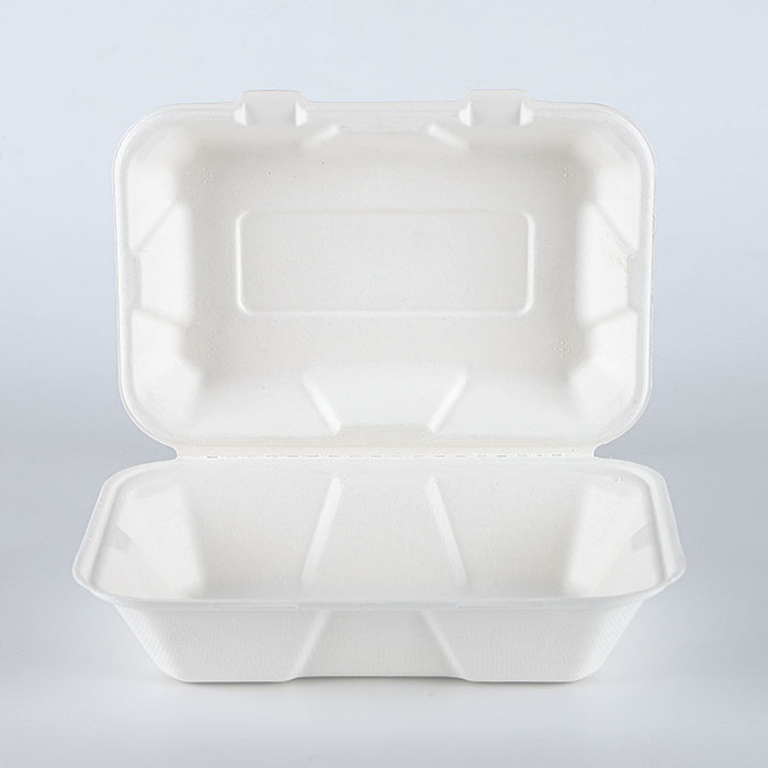 High quality disposable areca plates ecofriendly bio degradable sugarcane square plates for wedding